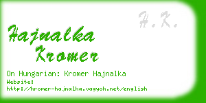 hajnalka kromer business card